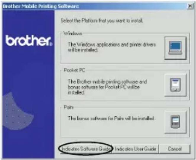 BROTHER MW100 - Installer softwaren i overensstemmelse med de anvisninger, der kommer frem. - 1