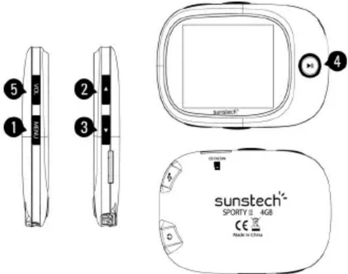 Sunstech Sporty II - Préparation avant utilisation Vue externe - 1