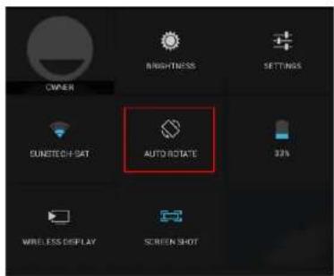 Sunstech Tab 785 Dual - Configuração para a rotação do ecrã: - 1