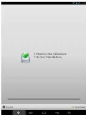 Sunstech Tab 785 Dual - Como utilizar a atualização automática "OTA". - 3