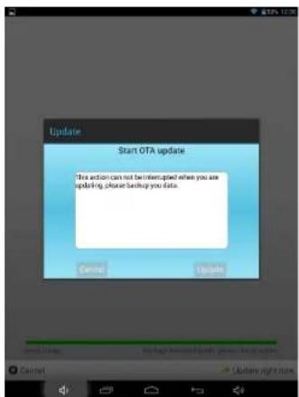 Sunstech Tab 785 Dual - 6- Select Update right now and appears the follow image. - 2