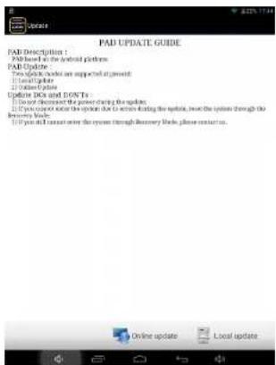 Sunstech Tab 785 Dual - How to use the manual update "OTA". - 1