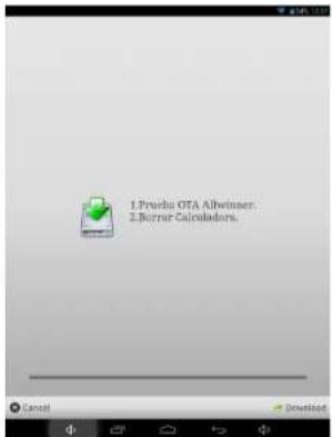 Sunstech Tab 785 Dual - How to use the automatic update "OTA". - 3