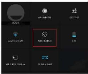 Sunstech Tab 785 Dual - Paramètres de rotation d'écran : - 1