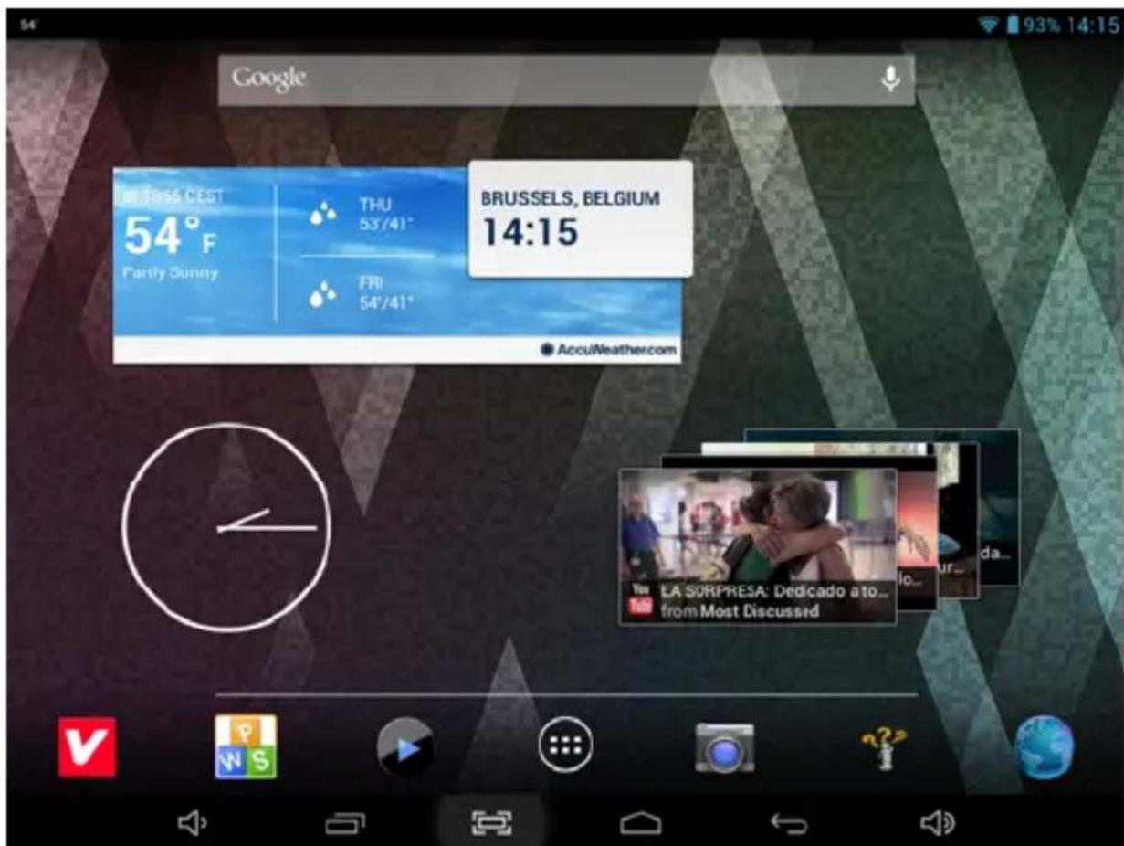Sunstech Tab 87 DCBT - Pantalla inicial - 1