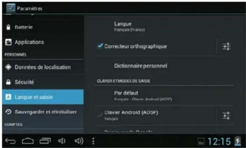 Sunstech Tab 76 - Langue & entrée - 1