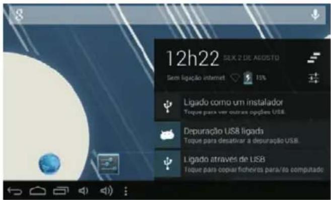 Sunstech Tab 76 - Como ligar / desligar o dispositivo ao / a partir do computador - 2