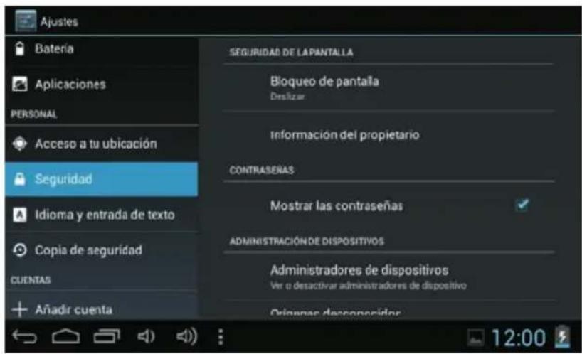 Sunstech Tab 76 - Seguridad - 1