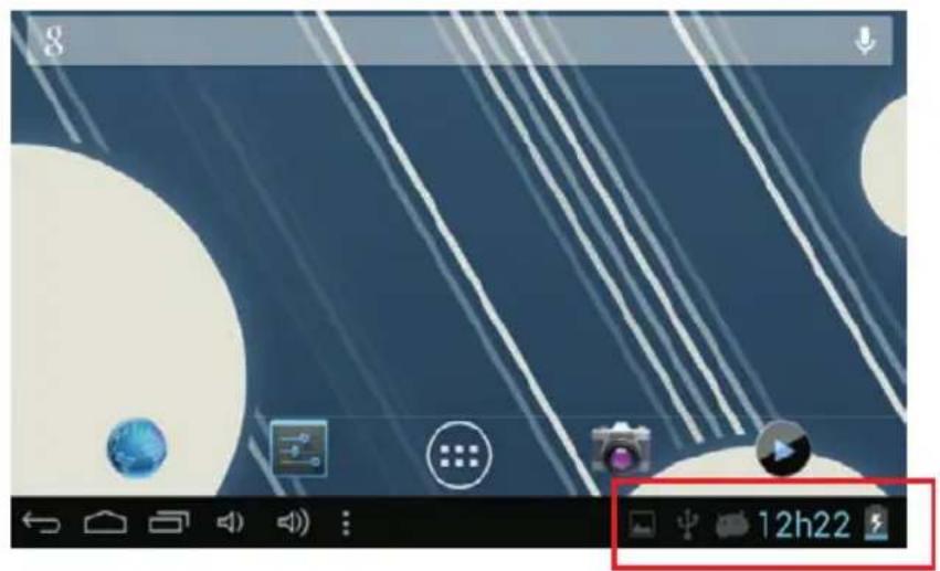 Sunstech Tab 76 - Como ligar / desligar o dispositivo ao / a partir do computador - 1