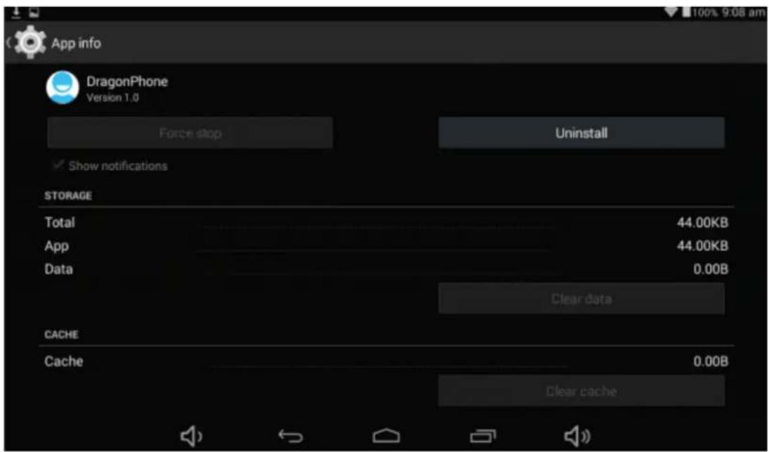 Sunstech Tab 106 OCBT - Déinstallerumeapplication - 2
