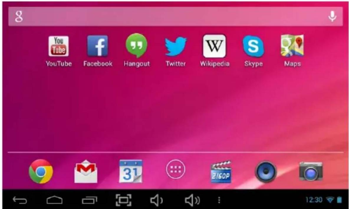 Sunstech CA7DUAL - Home screen - 1