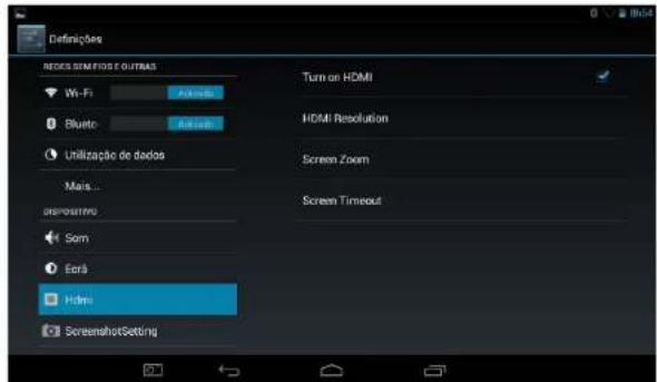 Sunstech CA107QCBT - Conexão com uma Televisão com HDMI: - 1