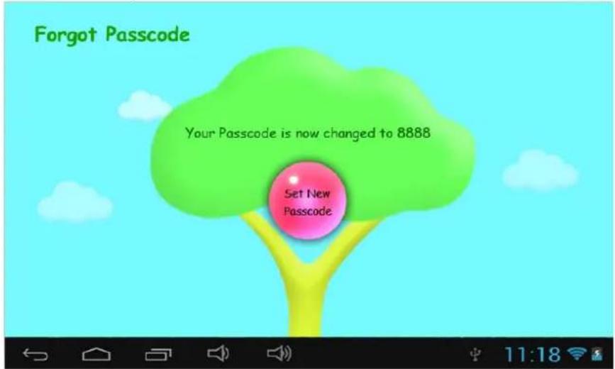 Sunstech CA7CHIL - 1.4.1.4.3: Forgot Parents Passcode - 2