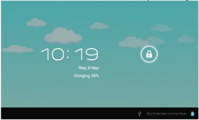 Sunstech CA7CHIL - 1.2.1: Switch On and Unlock: - 2