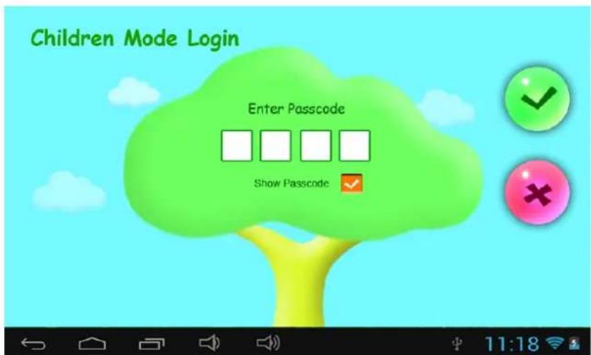 Sunstech CA7CHIL - 1.3.2: Entrar en modo infantil - 1