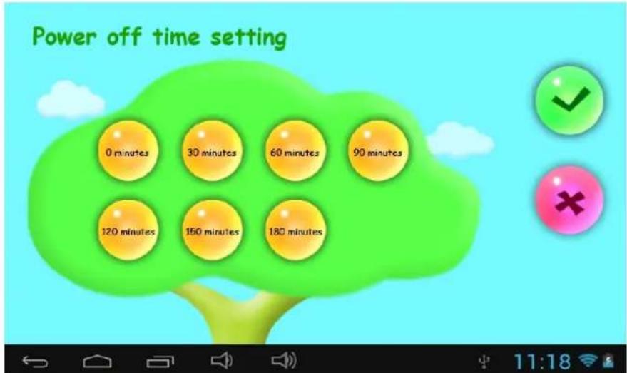 Sunstech CA7CHIL - 1.4.1.1: Definição da hora de desligamento - 1