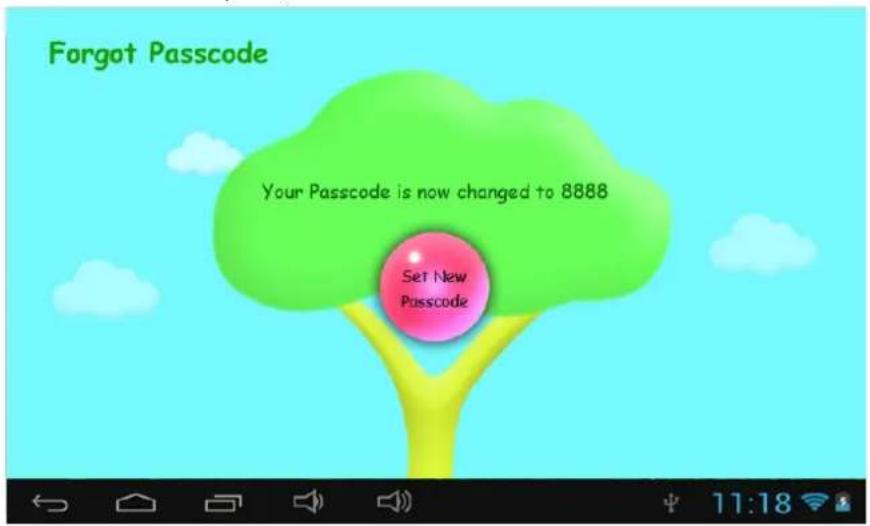 Sunstech CA7CHIL - 1.4.1.4.3: Code d'accès en mode Contrôle parental oublié - 2