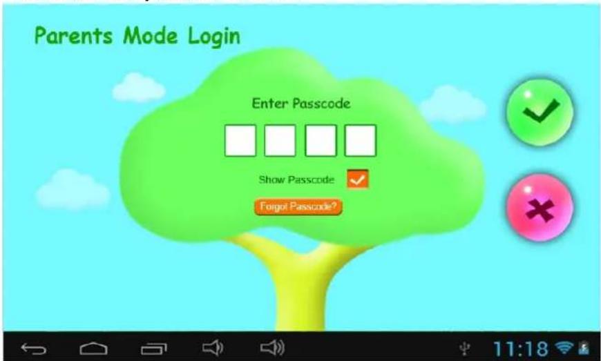 Sunstech CA7CHIL - 1.3.1: Parents Mode Enter - 1