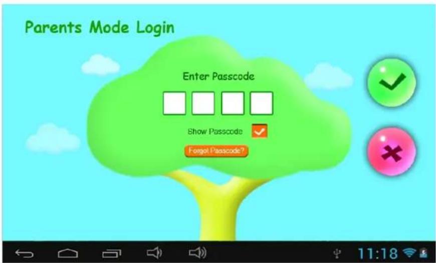 Sunstech CA7CHIL - 1.3.1: Entrar en modo parental - 1