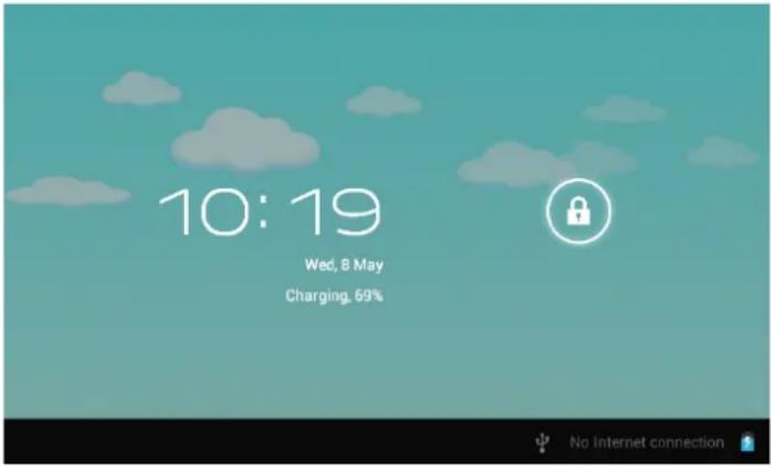 Sunstech CA7CHIL - 1.2.1: Ligar e Desbloquear: - 1
