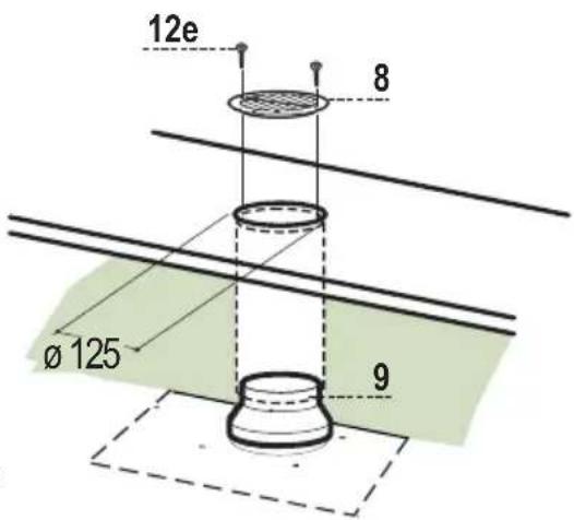 V-ZUG DEHMR5c - RECIRCULATION VERSION AIR OUTLET - 1
