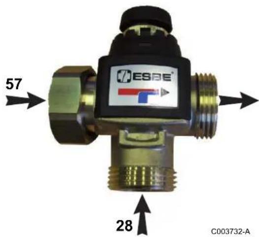 DE DIETRICH BSL 300 - Réglage du mitigeur thermostatique - 1