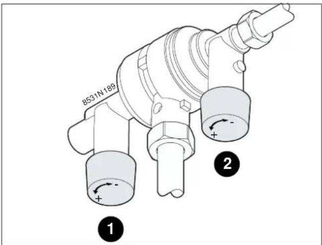 DE DIETRICH BC 80 D - Remplissage de l'installation - 1
