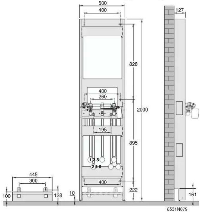 DE DIETRICH BC 80 D - Dimensioni principali - 1