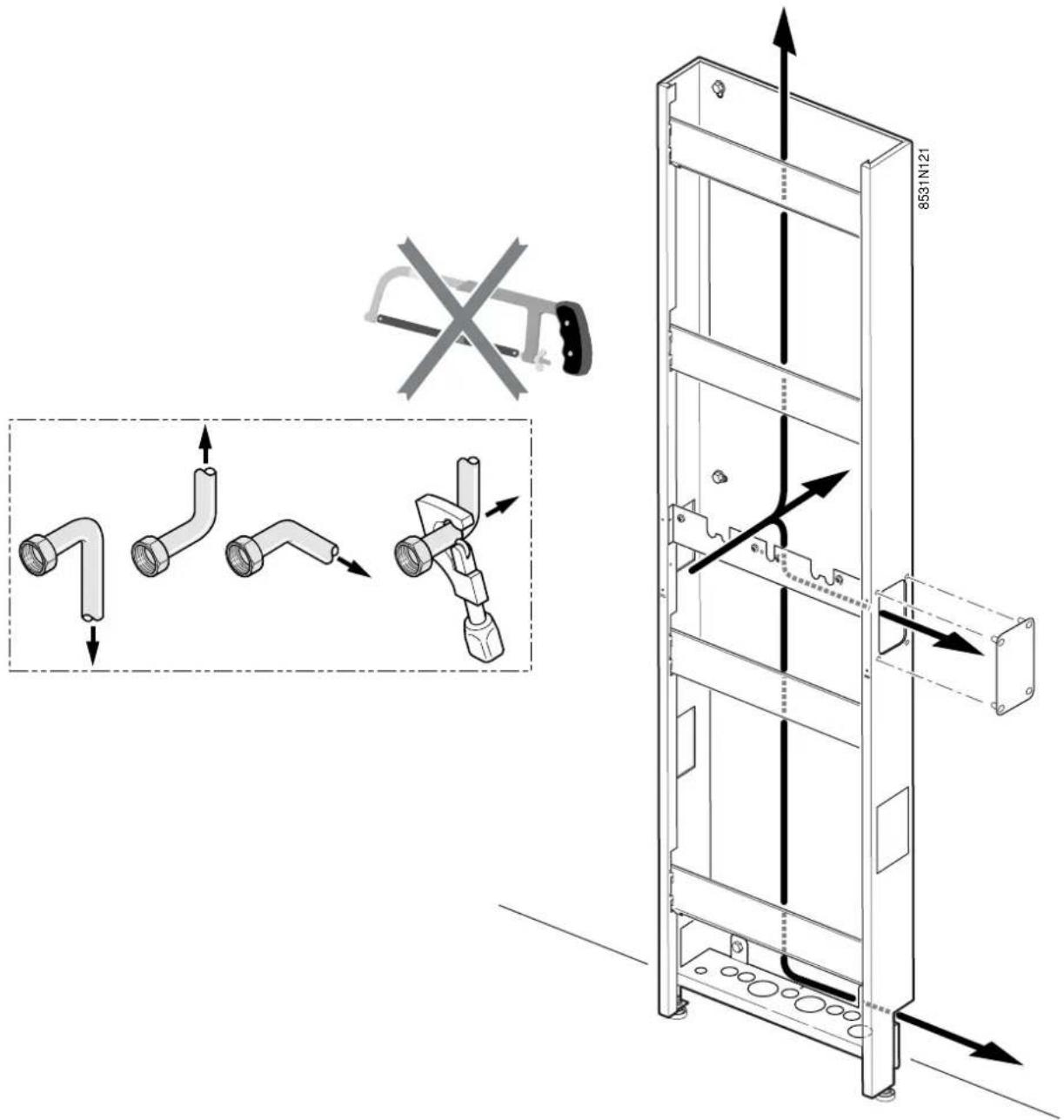 DE DIETRICH BC 80 D - MONTAGGIO CON SUPPORTO POSTERIORE - 7