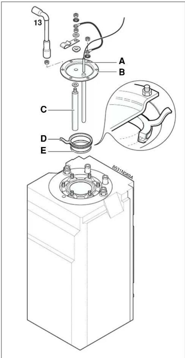DE DIETRICH BC 80 D - Operazioni da effettuare per il controllo o la sostituzione dell'anodo di magnesio, il controllo dello scambiatore e la disincrostazione - 2