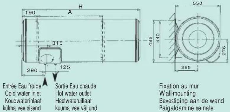 ATLANTIC ACI - Horizontaux muraux - Horizontal wall-mounted heaters - Horizontale wandboilers - Horisontaïsédseinaboilerid - 1