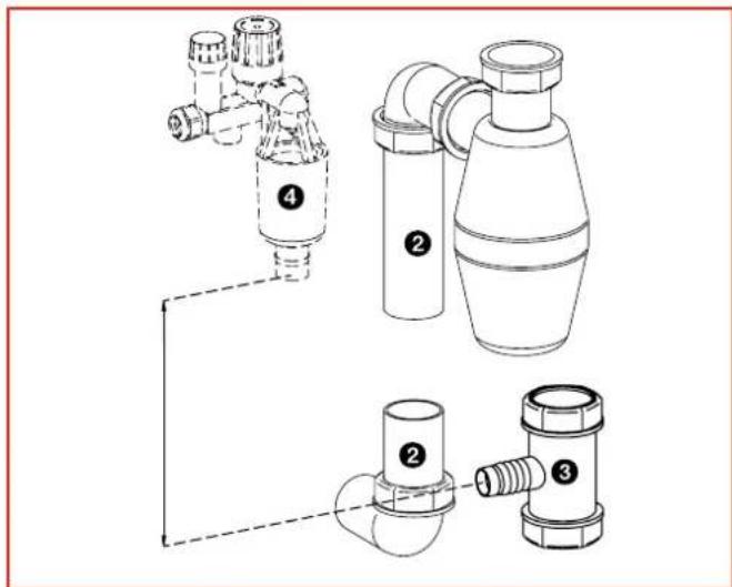 FRANKE 10 Liter - Afvoer-T-stuk - 2