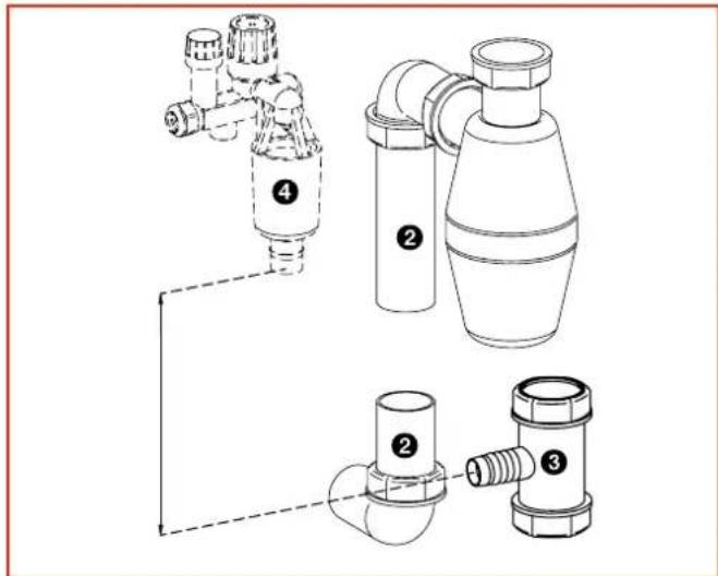 FRANKE 5 Liter - Afvoer-T-stuk - 2
