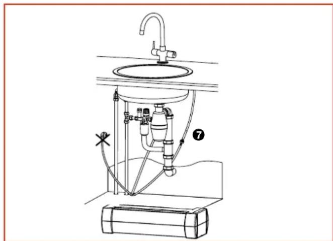 FRANKE 5 Liter - Verbind de boiler met de kraan - 2