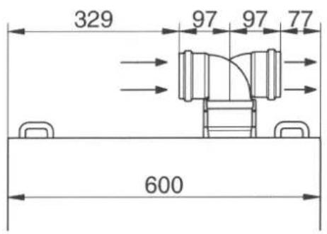 DE DIETRICH MS 24 BIC - DIMENSIONS OF SEPARATE OUTLETS - 2