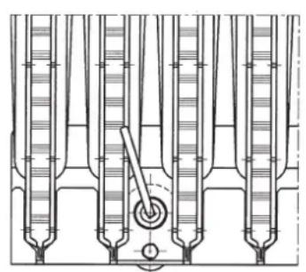 DE DIETRICH MS 24 BIC - POSICIONAMIENTO DEL ELECTRODO DE ENCENDIDO Y DETECCIÓN DE LLAMA - 1