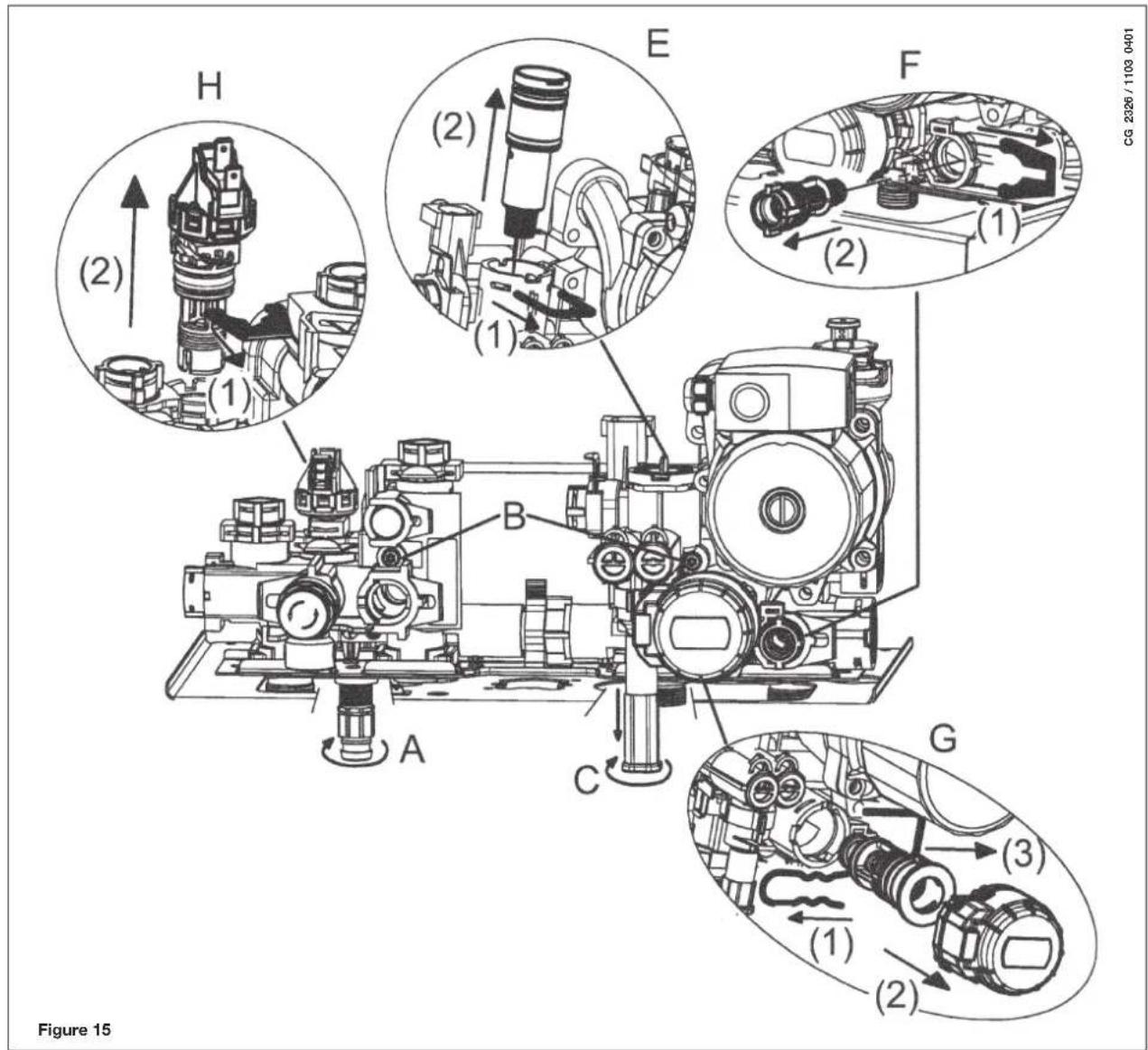 DE DIETRICH MS 24 BIC - DÉMONTAGE DE L'ÉCHANGEUR EAU-EAU - 1