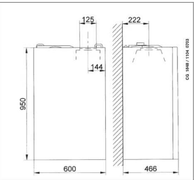 DE DIETRICH MS 24 BIC - DIMENSIUNILE CENTRALEI TERMICE - 2