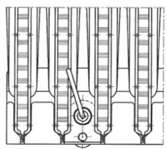 DE DIETRICH MS 24 BIC - 点火电极及火焰检测电极的定位 - 1