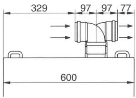 DE DIETRICH MS 24 BIC - DIMENSIONES MÁXIMAS DE LAS DESCARGAS SEPARADAS - 2