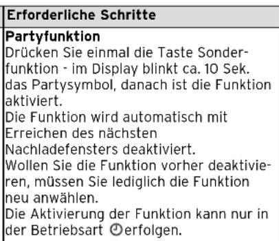 VAILLANT AuroSTEP plus 2.250 - Sonderfunktionen - 2