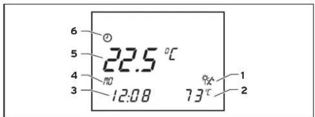 VAILLANT AuroSTEP plus 2.250 - Display Hauptbedienebene - 1