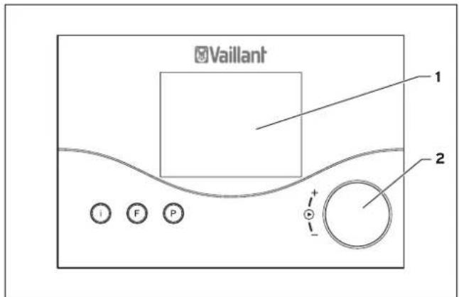 VAILLANT AuroSTEP plus 1.150 M - Overzicht bedieningselementen - 1
