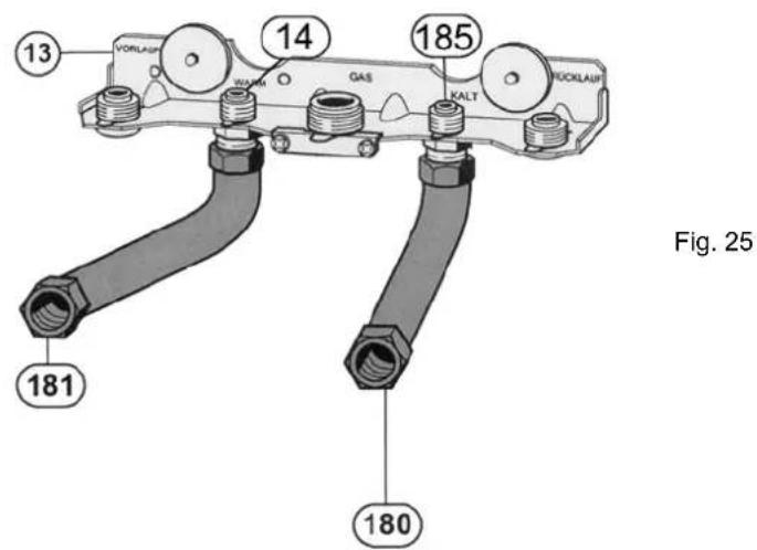 Junkers ST 160 ES - Montage de la conduite de raccordement flexible - 1