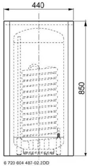 Junkers ST 1601E - AANSLUITINGEN EN AFMETINGEN 1. RACCORDEMENTS ET DIMENSIONS - 1