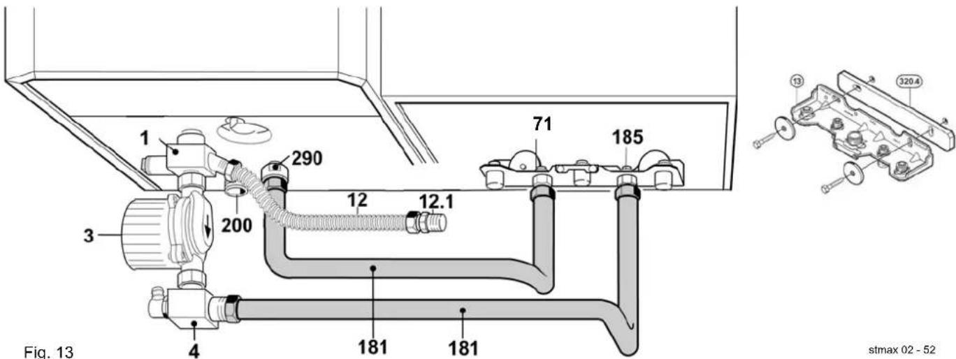 Junkers ST 120 ES - Gasketel en boiler verbinden - 1