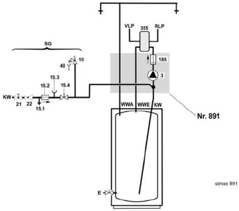 Junkers ST 120 ES - Aansluitschema 6.4 Schema de raccordement - 1