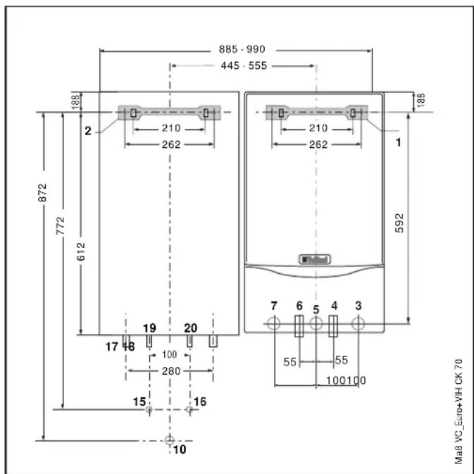 VAILLANT VIH CB 70 - VIH CB 70 à côté de la chaudière à condensation (uniquement pour la FR) - 1