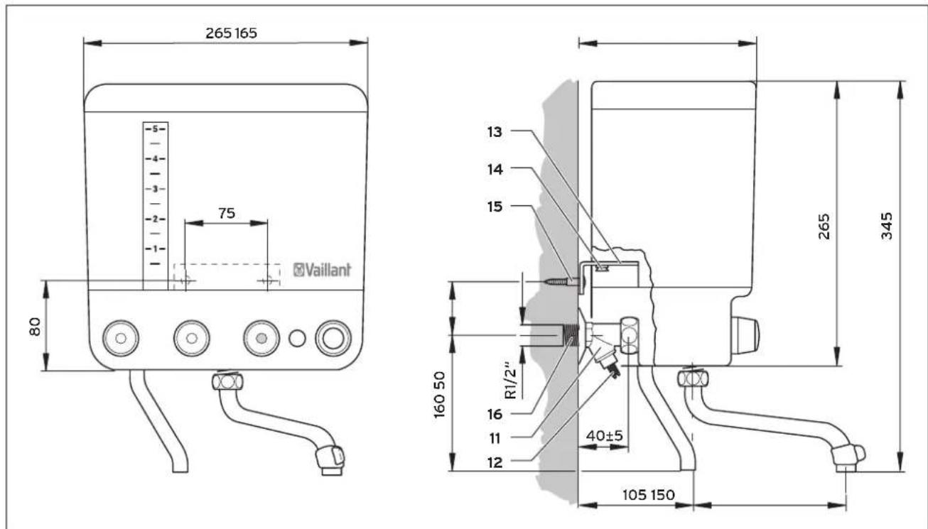 VAILLANT VEK 5 L - Montage - 1
