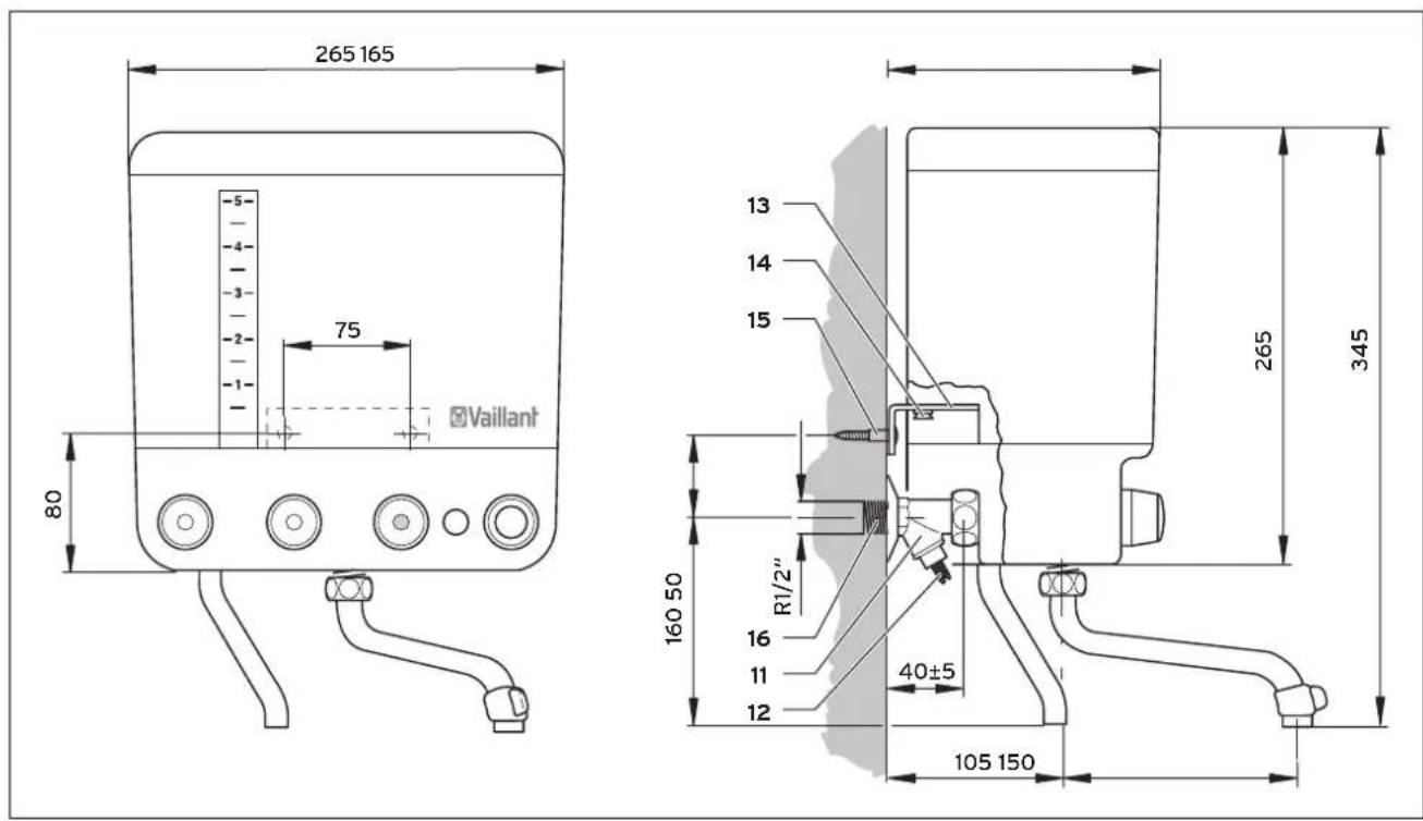VAILLANT VEK 5 S - Montage - 1